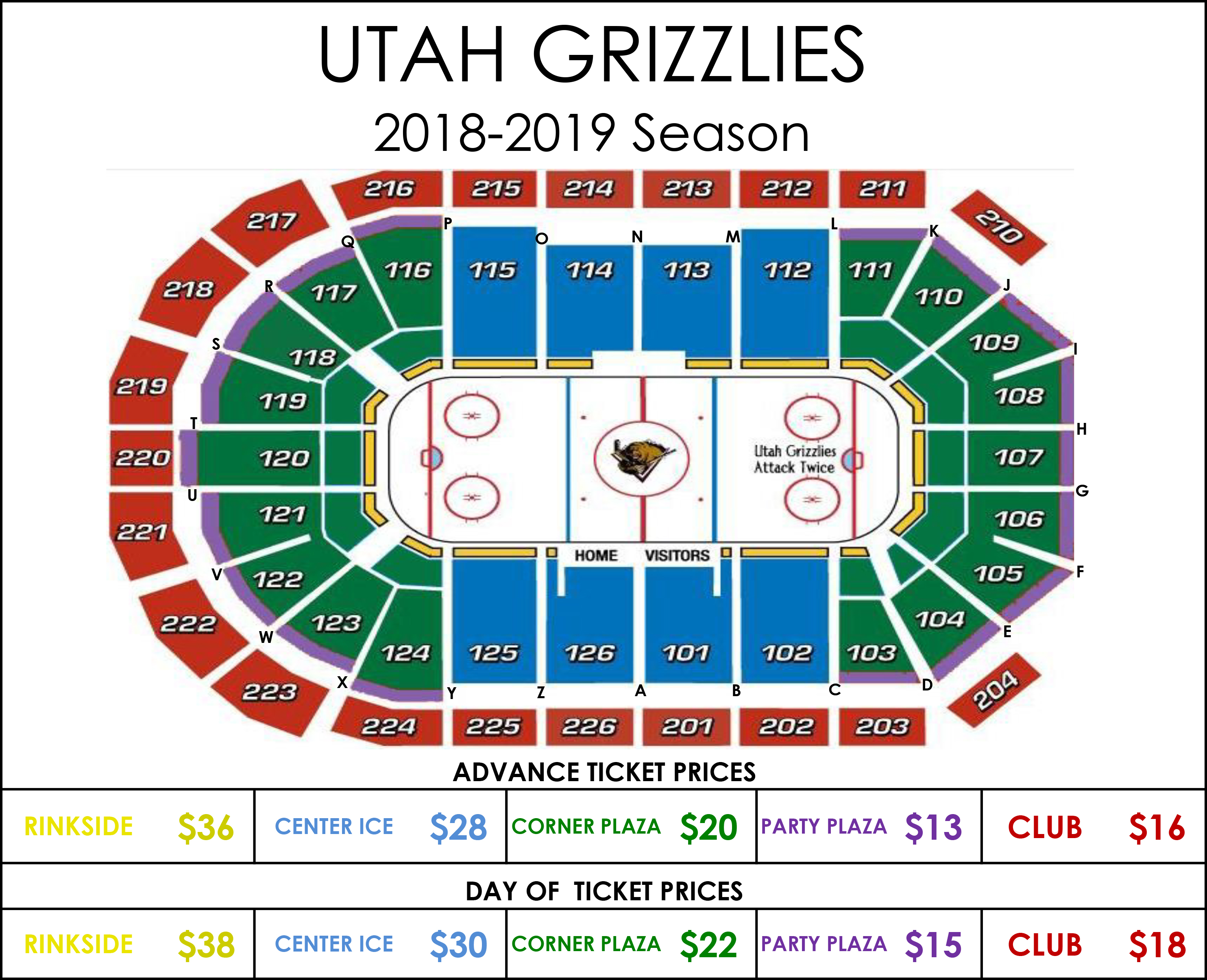 Grizzlies Seating Chart