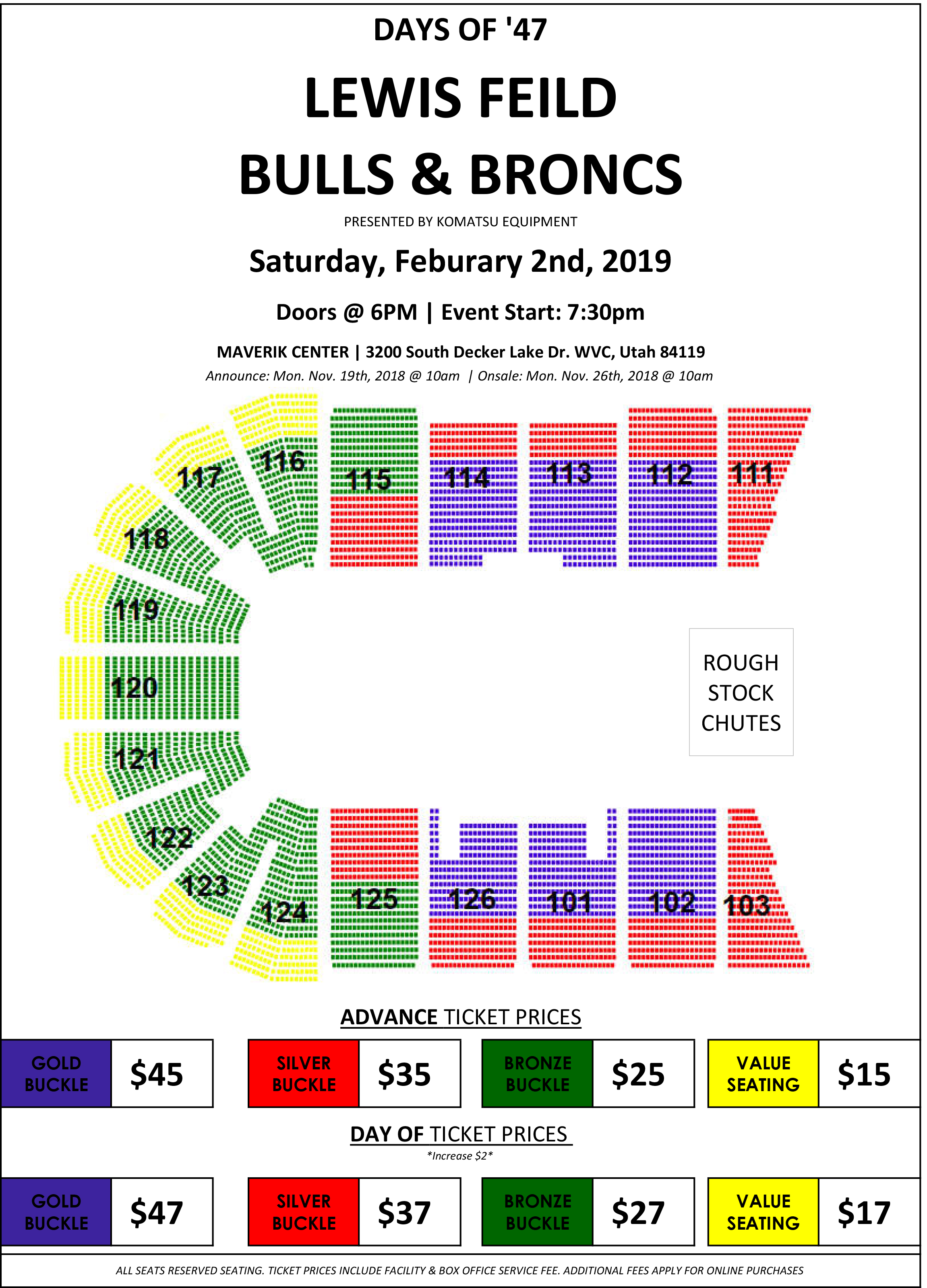 Ogden Rodeo Seating Chart