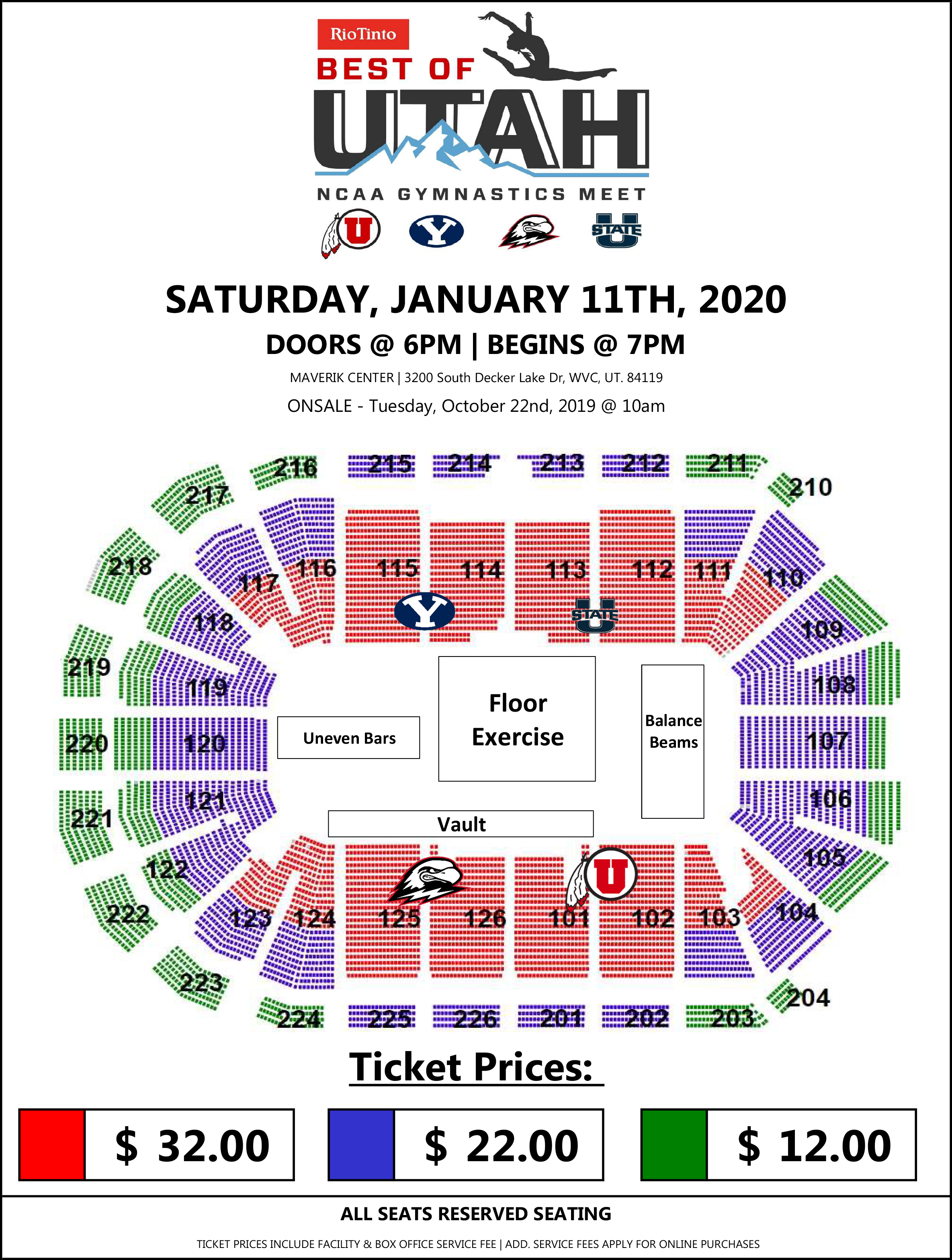 Rio Tinto Seating Map